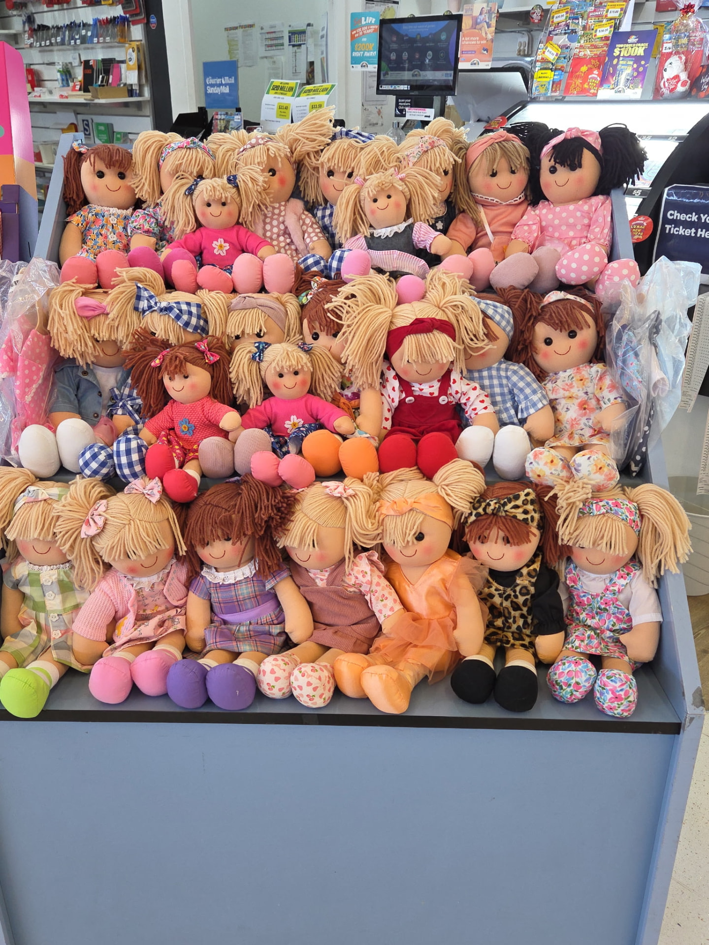 Candles and giftware on display at Yeppoon Central Lotto & News